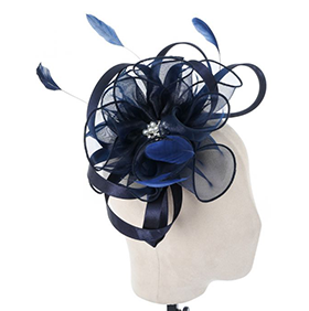 Rosewood Elegance Fascinator -Dark Champagne - Image 2