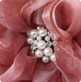 Rosewood Elegance Fascinator -Dark Champagne - Image 3