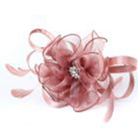 Rosewood Elegance Fascinator -Dark Champagne - Image 4