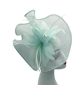 Lotus Flower with A Feathers Burst Fascinator - Image 3