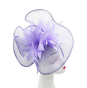 Lotus Flower with A Feathers Burst Fascinator - Image 2