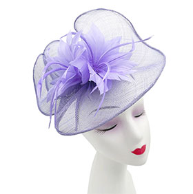 Lotus Flower with A Feathers Burst Fascinator - Image 4